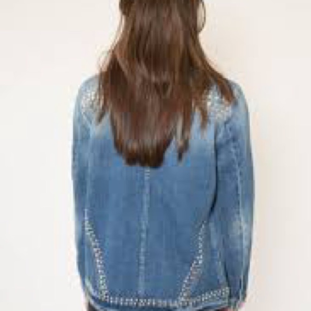 Frame Studded Denim Jacket sz M - Picture 6 of 15